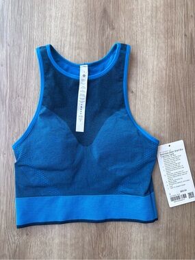 NWT Lululemon Seamless Mesh Shelf-Bra Training Tank Size 2